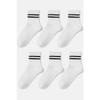 Теннисные носки унисекс в полоску, 6 предметов