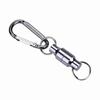 Magnet Buckle Fly Fishing Magnetic Net Release Clip Hanging Holder Lanyard Clip(Single, Silver)
