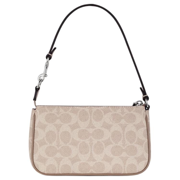 COACH Nolita PVC Leather Pochette Handbag Small Women's Apricot CW426-SVPWH