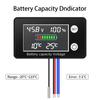 Индикатор емкости аккумулятора DC10-100V LCD цветной свинцово-кислотный литиевый аккумулятор вольтметр цифровой тестер напряжения контроль температуры