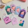 Korean Y2K Trend Bow Kpop 3-inch Small Card Bag Cute Casual Girl Idol Photo Card Holder Sweet Cool Card Display Decor Pendant
