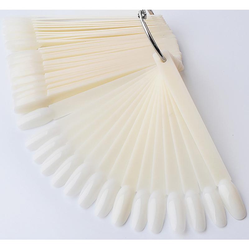 50 шт., накладные ногти, веерообразная палитра, дисплей, акриловая тренировочная таблица цветов для лака для ногтей с прозрачным кольцом