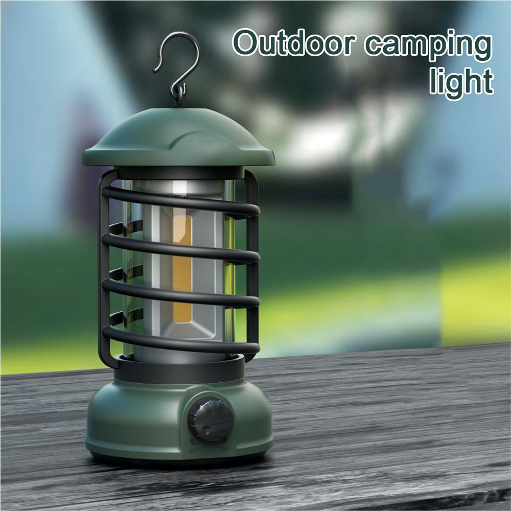Беспроводная лампа для кемпинга с бесступенчатым затемнением, уличный ретро-светильник для палатки, портативный фонарь для домашней атмосферы