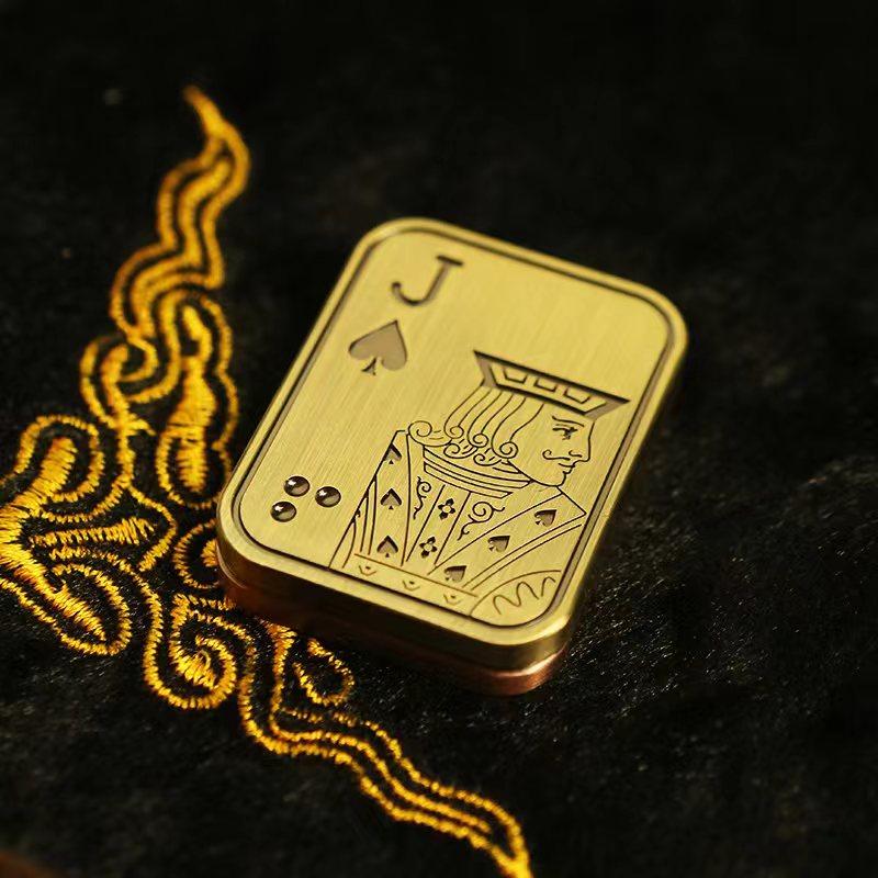 Poker J Metal Skull Магнитный слайдер-толкатель, игрушка для снятия стресса, слайдер-фиджет, антистресс, EDC, вращающийся волчок, покерные игрушки, магнитные игрушки