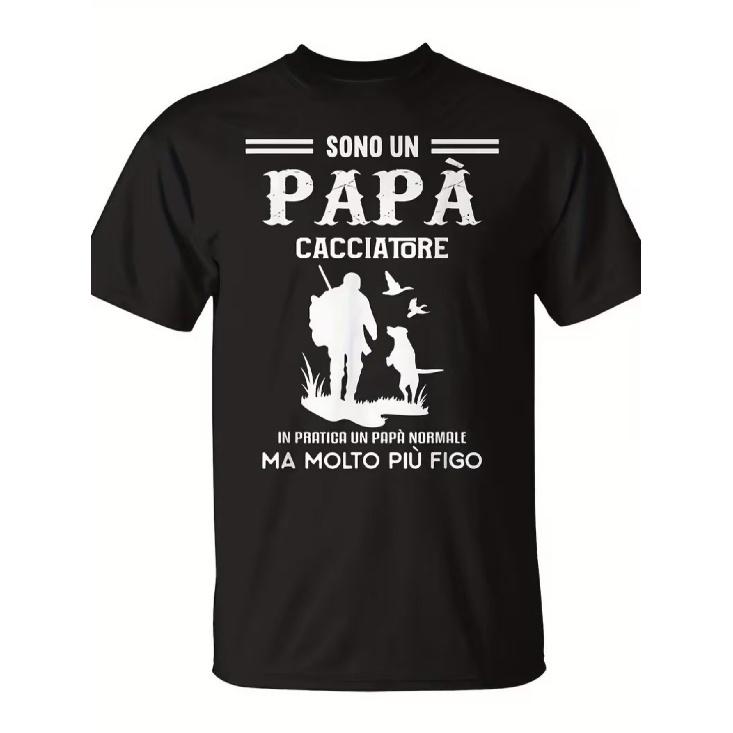 Men'S Funny Hunting T-Shirt for Dad | with The Italian Hunter'S Quote "I'M a Hunting Dad", Perfect As a Gift for Birthdays/Father'S Day. A