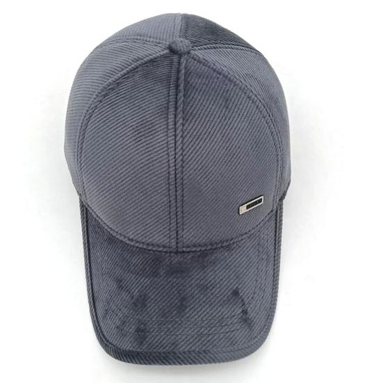 Бейсбольная кепка осень-зима из вельвета унисекс, кепка с солнцезащитным язычком, регулируемая однотонная шляпа с длинными полями для активного отдыха на природе, повседневная одежда, кепка с козырьком