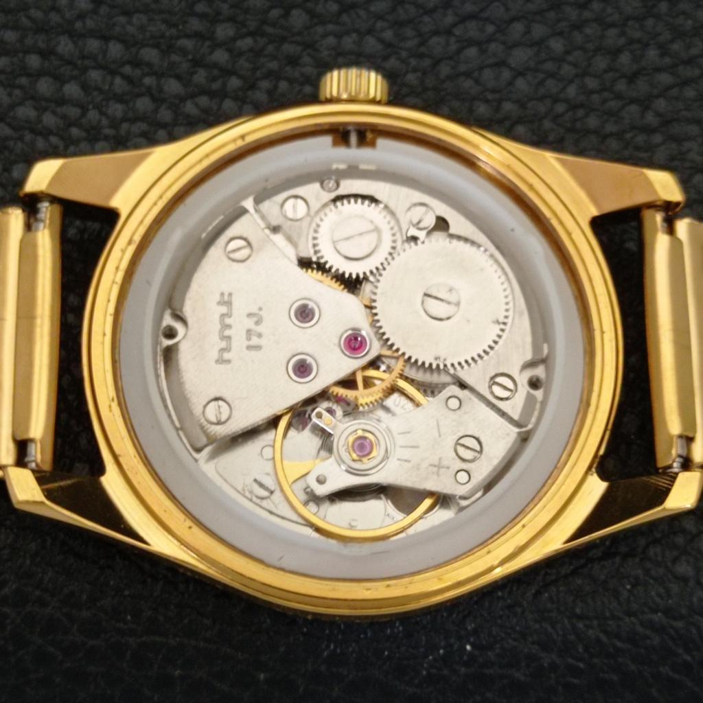 HMT PILOT VINTAGE HAND-WINDING INDIAN MENS SILVER COLOR DIAL WATCH A702072-5 R208-a702072