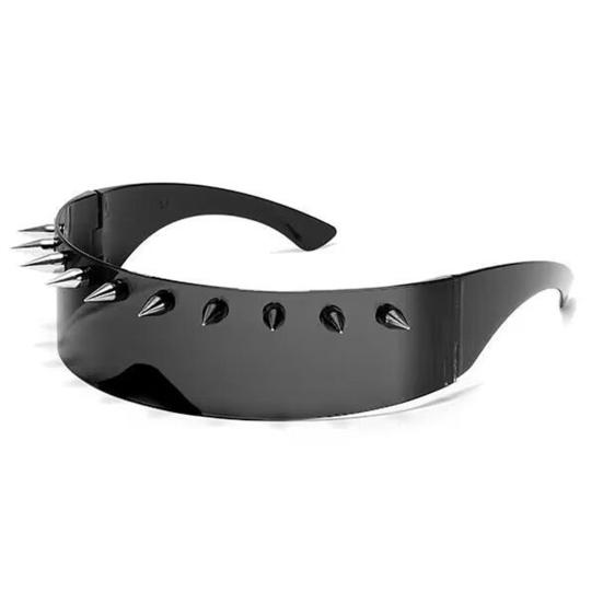 Очки унисекс с металлическими заклепками, солнцезащитные очки для вечеринок, легкий дизайн, солнцезащитные очки для косплея, очки-тени для женщин и мужчин