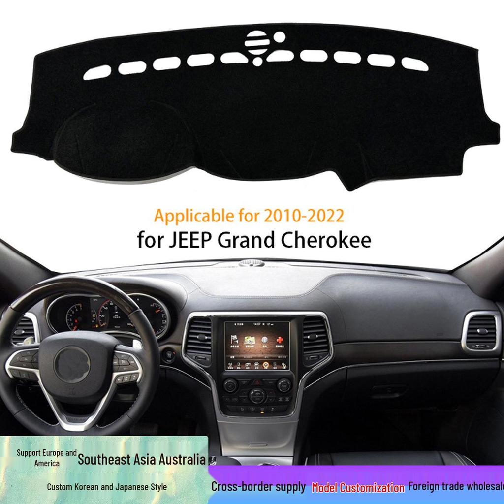 Противобликовая солнцезащитная накладка на панель приборов для Jeep Grand Cherokee 10-22