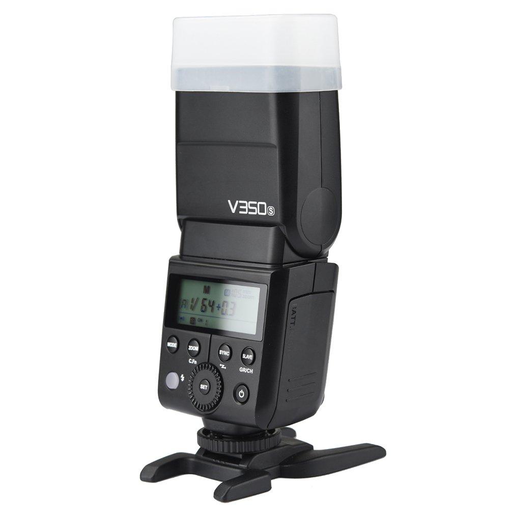 Вспышка Godox V350S для камер Sony с системой Godox Wireless TTL, время перезарядки более 500 секунд, аккумулятор 2000 мАч, ЖК-дисплей, совместима с камерами Sony, система 2.4 ГГц,