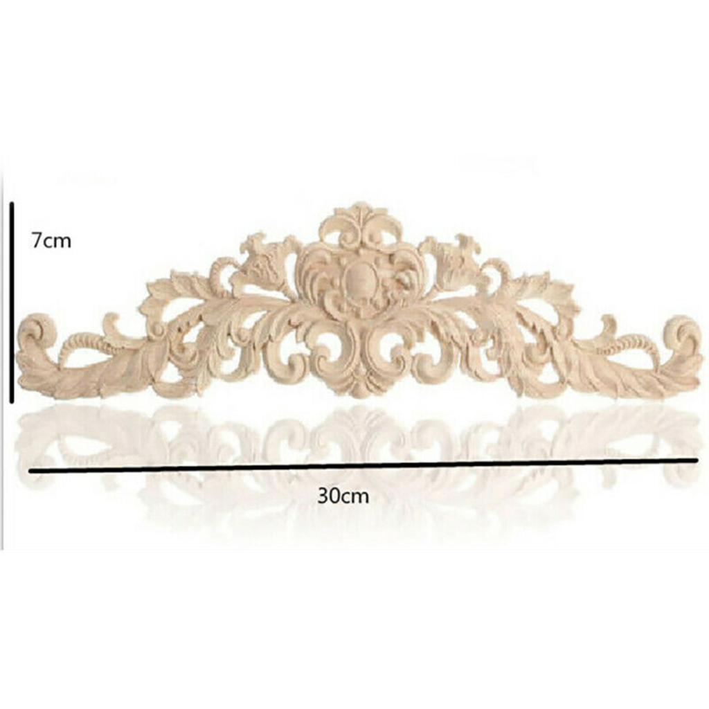 Изысканная резная деревянная аппликация для DIY декора мебели