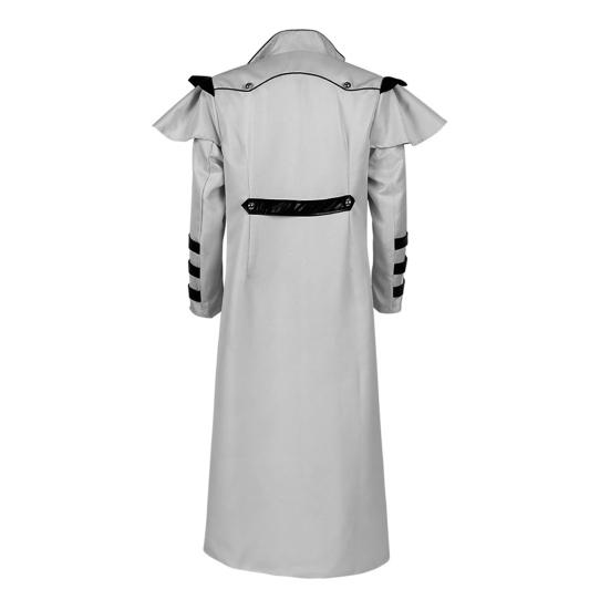 Мужское пальто в стиле ретро, ​​средневековая королевская готика, стимпанк, косплей, соответствующий цвет, с лацканами, с длинным рукавом, сценический костюм, куртка с разрезом на Хэллоуин