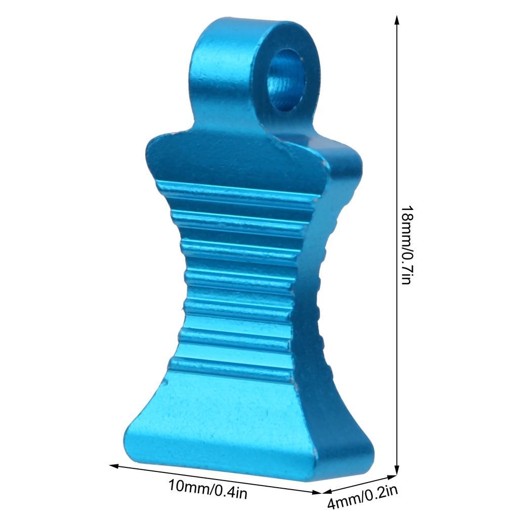 4pcs Aluminium Alloy RType Car Body Clips Pin with Fixing Bracket for 1Celsius10 RC Car(Blue )