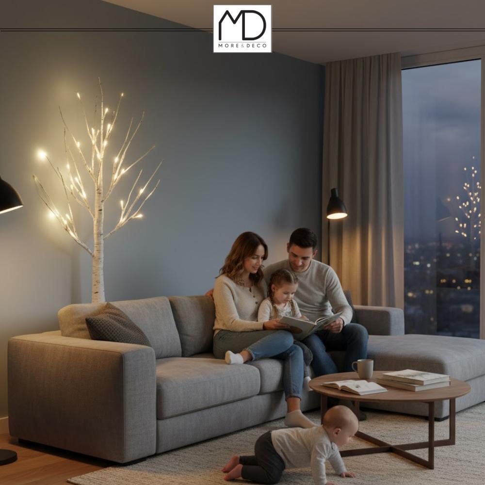 LED Birch Christmas Tree Christmas Decoration 150 cm 120 LED Warm Color Christmas tree birch LED holiday decoration 150 cm 120 LED warm color