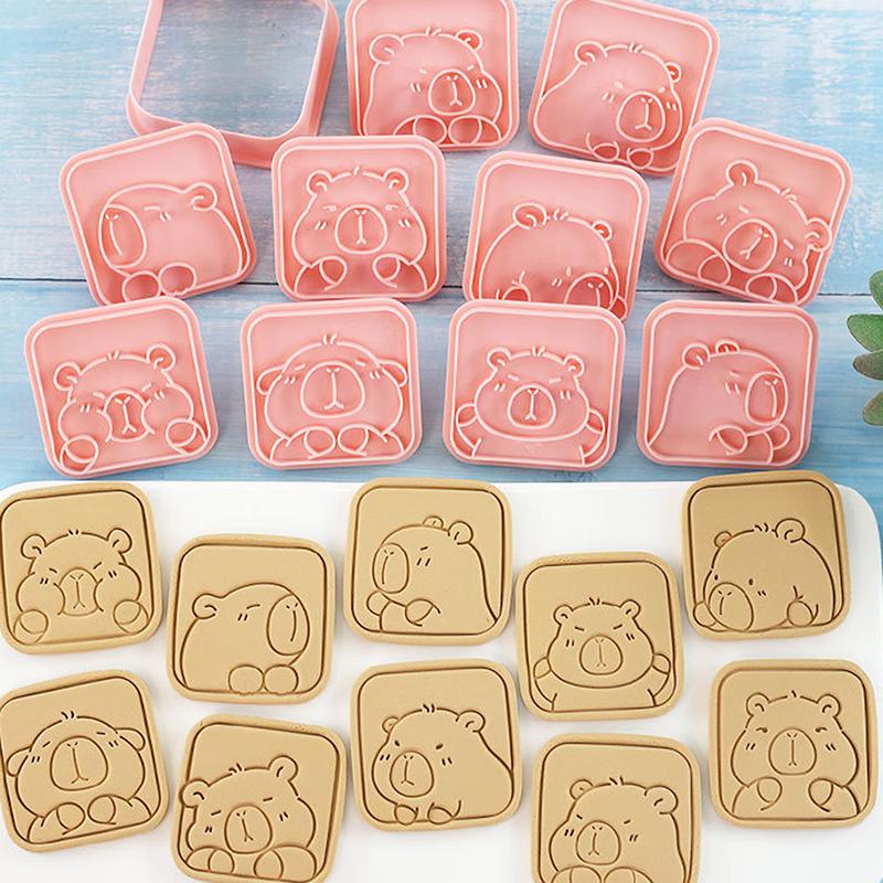 10 шт. мультяшная капибара в форме формочки для печенья форма для помадки печенья инструменты для украшения торта аксессуары для выпечки кухонный гаджет