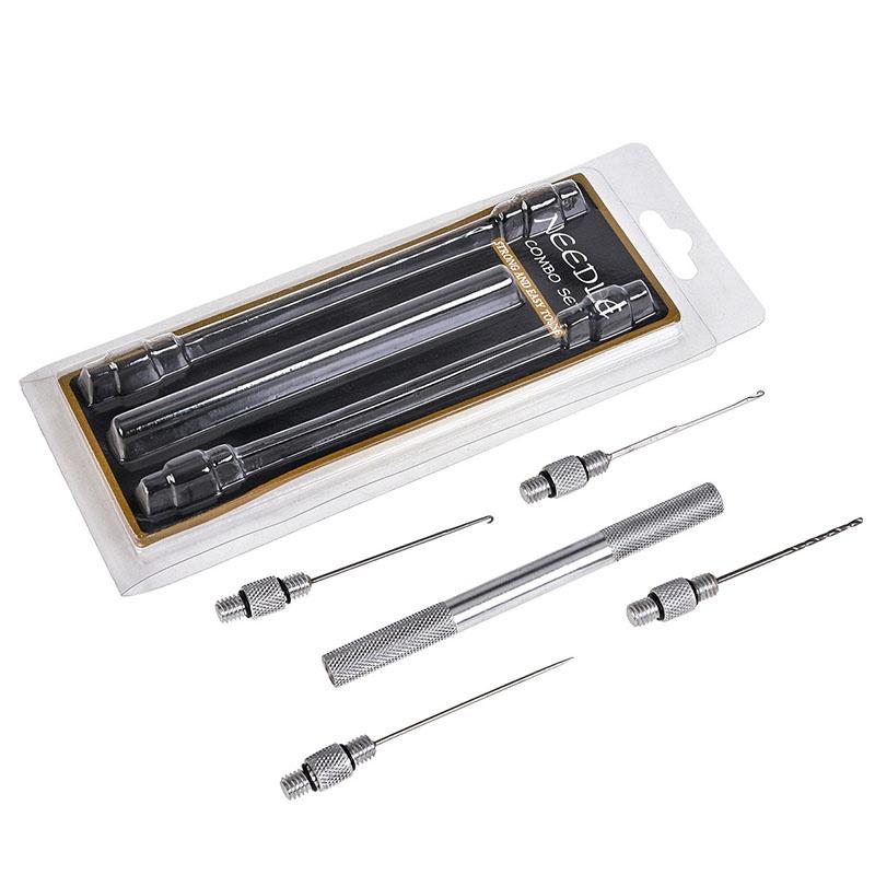 5 шт. набор игл для наживки из нержавеющей стали, крючки для дрели для бойлов для ловли карпа