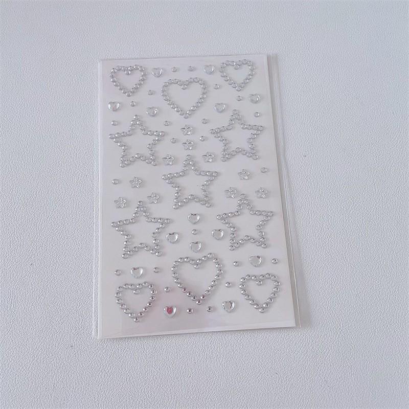 Colored Self-adhesive Rhinestones Sticker Children's Stage Show DIY Face Eye Decoration Acrylic Crystal Diamond Tattoo Sticker