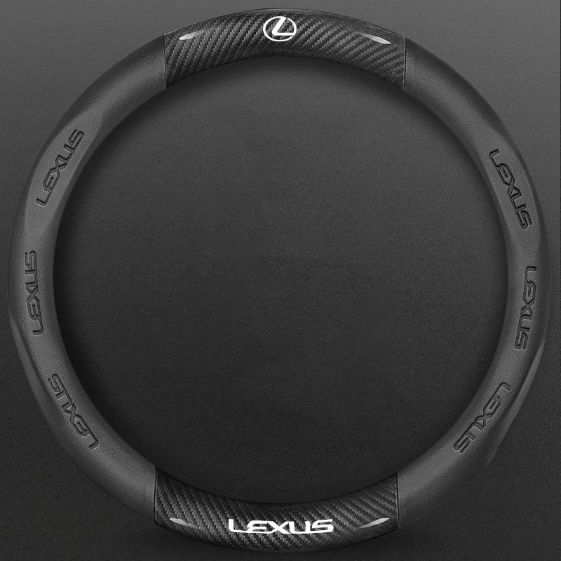DMTZ1 Car Anti Slip Carbon Fiber Leather Steering Wheel Cover For Lexus GX460 Ct200h IS250 ES 220D IS200 Fsport GS GX IS LS LX NX RX