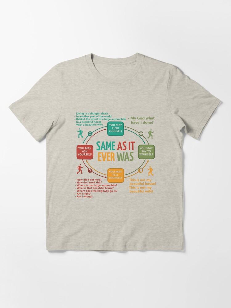 Talking Heads Talking Heads Once In A Lifetime Circular Flowchart Essential T-Shirt
