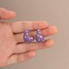 Colorful Polka Dot Hoop Earrings Trendy Geometric Earrings C-Shaped Enamel Earrings  Wedding
