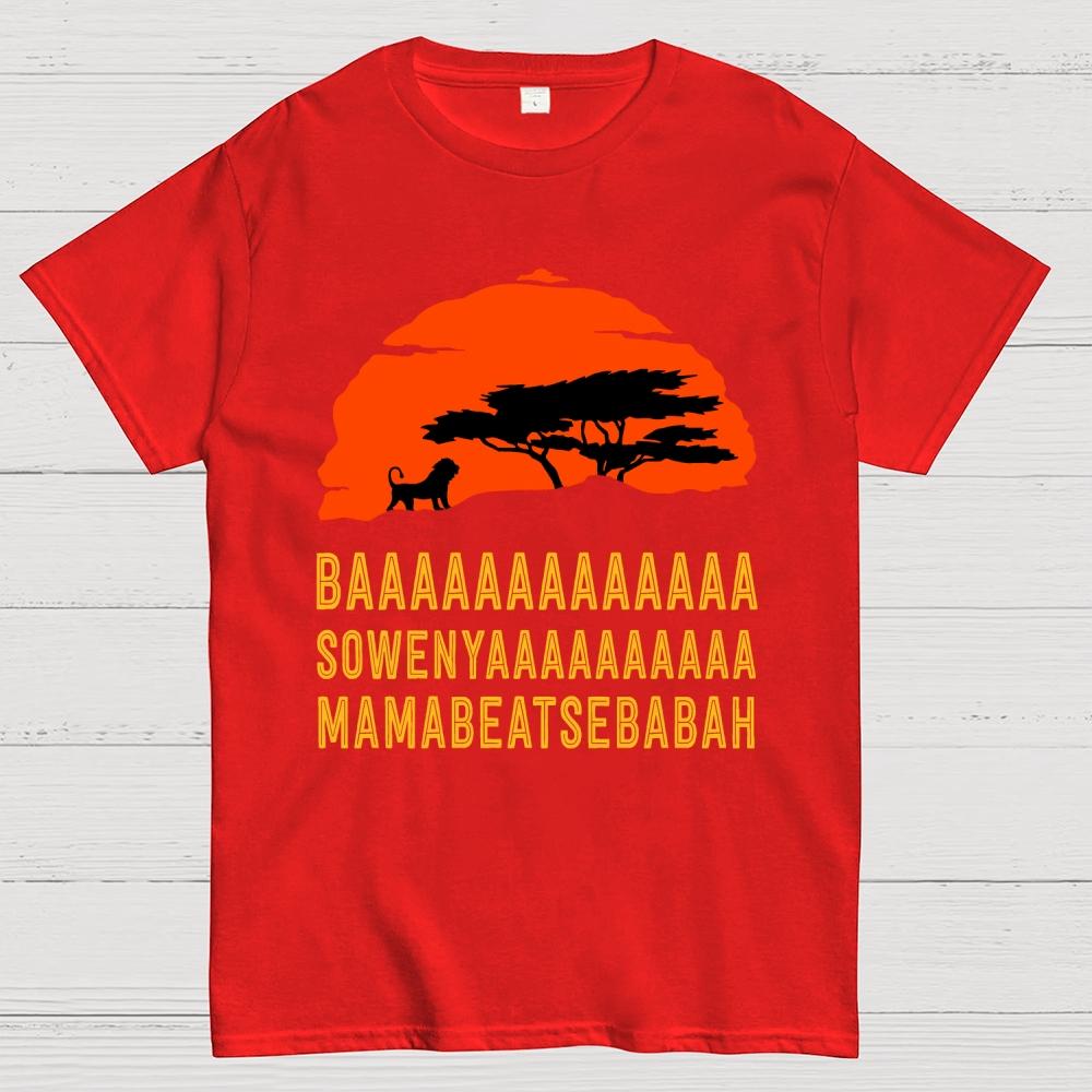 Baaa Sownyaaa Mamabeatsebabah Unisex Cotton Summer Casual Cool Loose T-Shirt