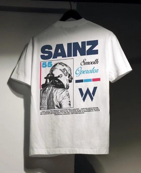 Футболка Carlos Sainz Williams F1 Streetwear – Smooth Operator Большемерная Тяжелая