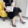 Модные туфли-лодочки на шпильке с острым носком для женщин, элегантная молодежная обувь Y2k, не скользит, в наличии 39 размер