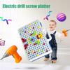 Увлекательная сборка винтов электро-дрели своими руками, пазл, строительный блок, развивающая игрушка для детей