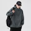 Новая мужская куртка с капюшоном для отдыха на весну и осень в японском стиле, ветрозащитная, свободная, простая рабочая куртка