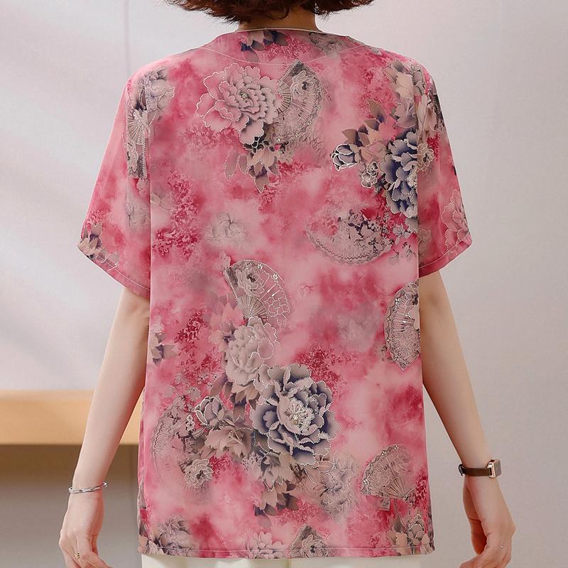 4XL-8XL Большие размеры Элегантные женские блузки Летние топы оверсайз Женские повседневные рубашки с коротким рукавом
