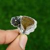 925 Sterling Silver Moroccan Seam Agate Gemstone Stackable Wedding Ring Size Yes