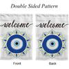 Garden Flag Vertical Double Sided Yard Flags Evil Eye Mandala Welcome Banner Holidays Outdoor Indoor Farmhouse Seasonal Decoration Polyester