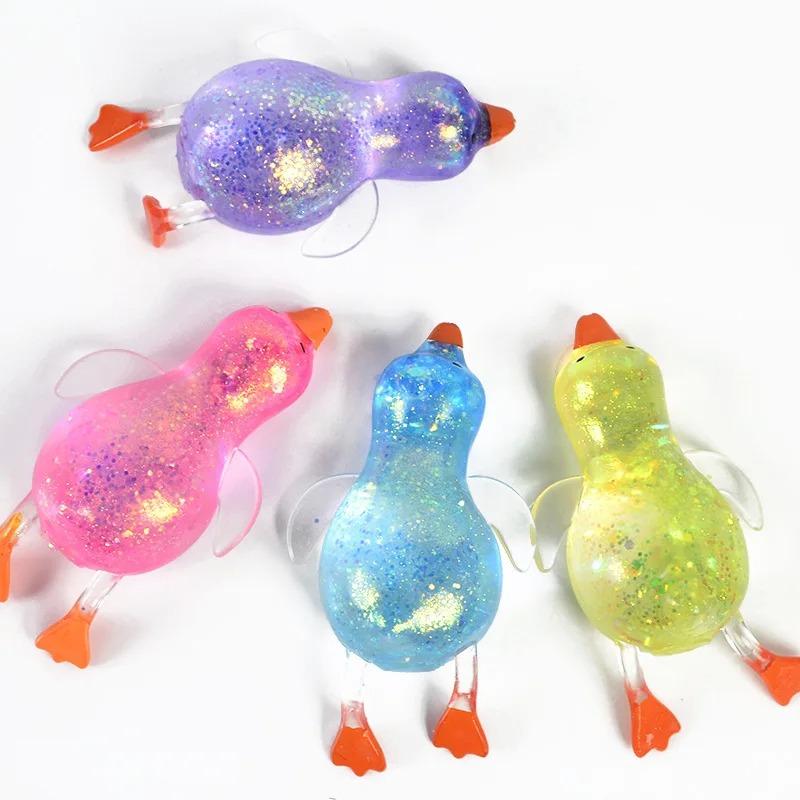 Stress Relief Squeeze Toy Extremely Cute Aurora Gold Glitter Crystal Sticky Squishy Slow Rebound Squeeze Novel Toy
