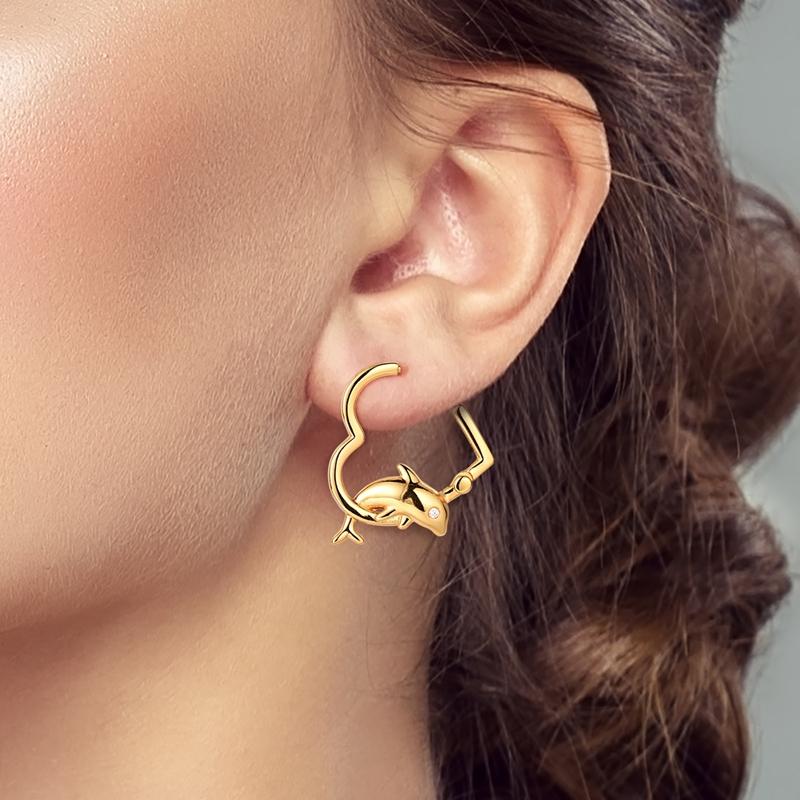 Hoops Earring 925 Silver Dolphin Heart Star Moon Sun Celtic Knot Earring for Women Girls Party Birthday Fashion Jewelry