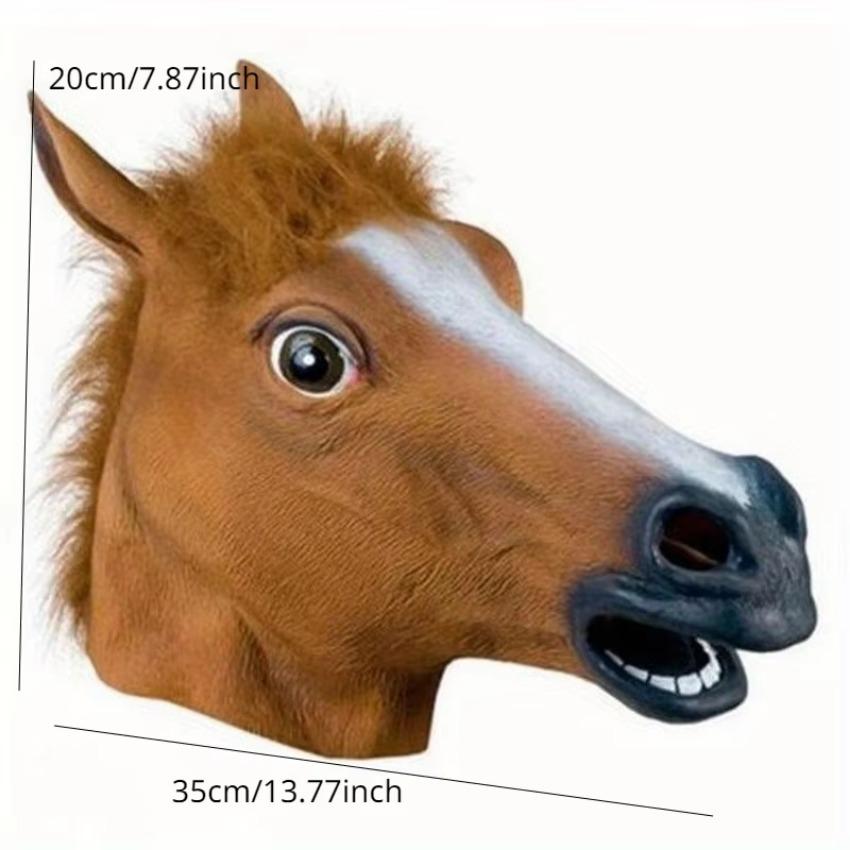 Party Funny And Funny Festival Horse Head Mask Headgear NEW Simulation Horse Head Mask Cosplay Costume