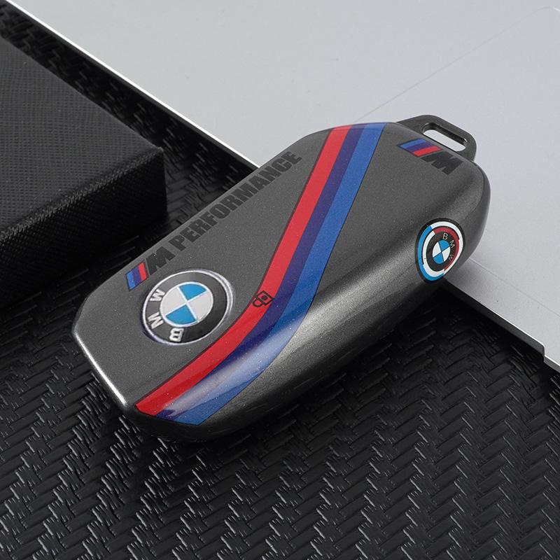 SQLI6 Sport Style TPU Car Key Case Cover Protector Shell For BMW 7 Series 735i 740Li X7 X1 U11 2023 I7 G07 LCI XM Keychain Accsesories