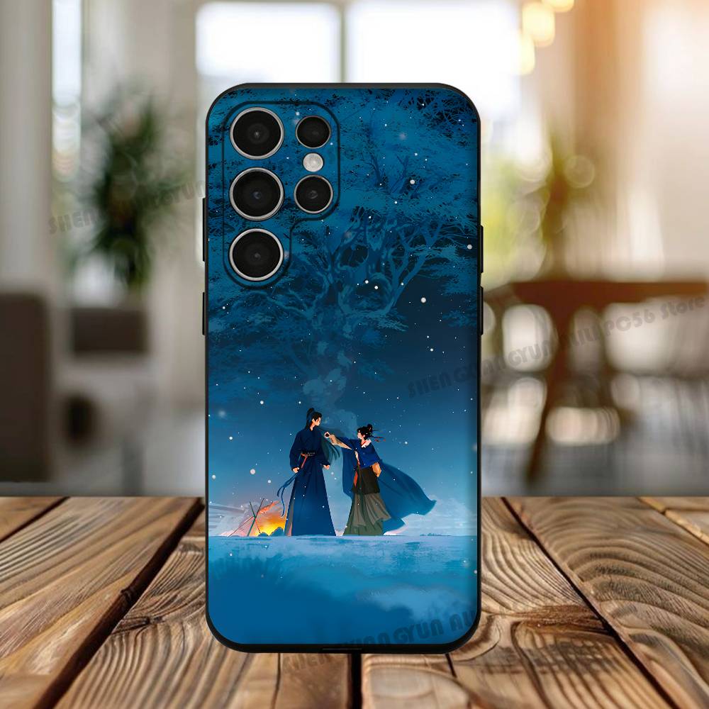Zhu Yu Phone Silicone Case For Samsung S24 22 20 23 21 20 Ultra Plus Lite 5G Print Cover