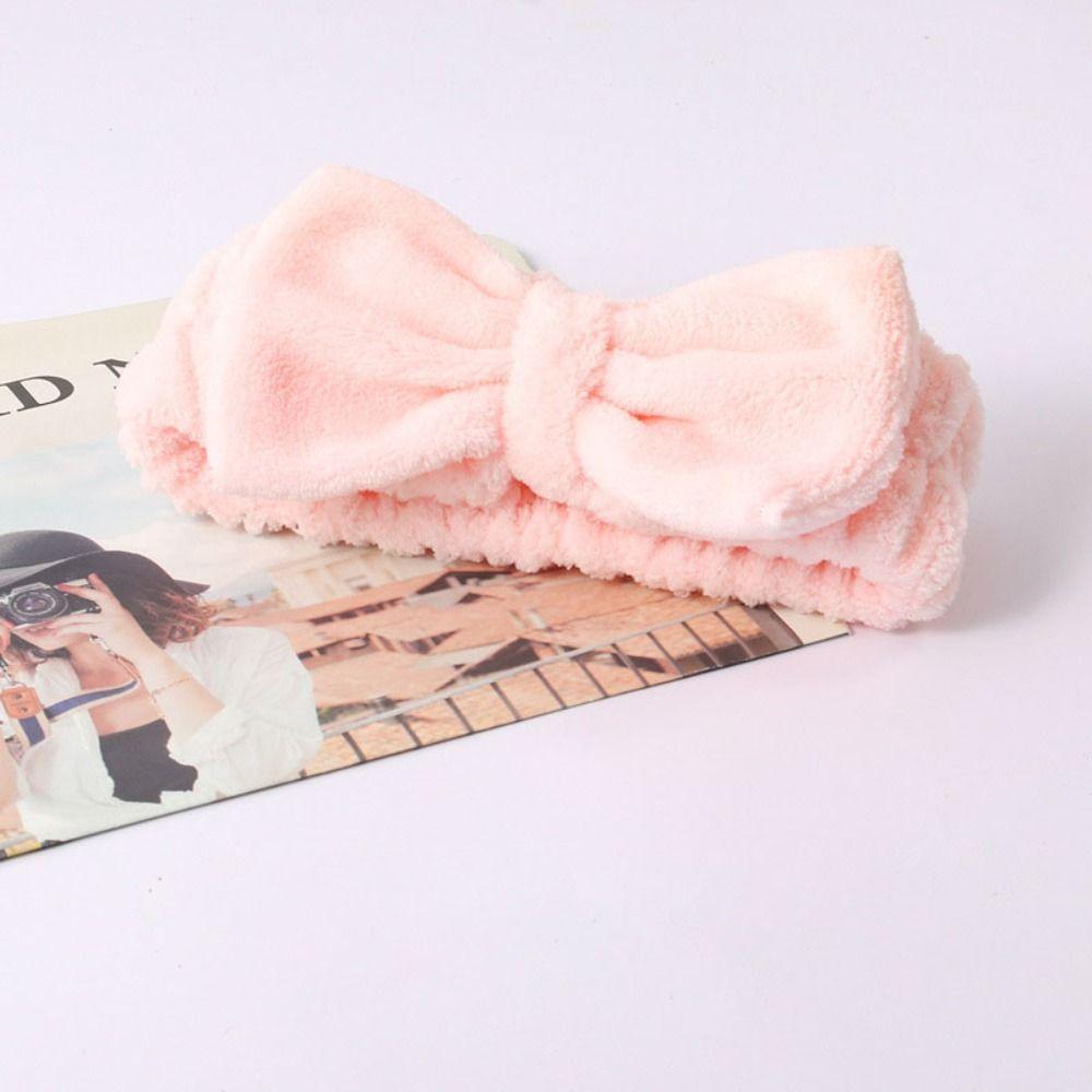 Повязка для волос для мытья лица, мягкая повязка на голову с бантом, галстук-бабочка, повязка на голову для спа, новая повязка на голову для макияжа