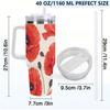 Blank 40oz Tumbler Drop Shipping Handled Stainless Steel Cup Custom Photo Print for Wedding Anniversary Present