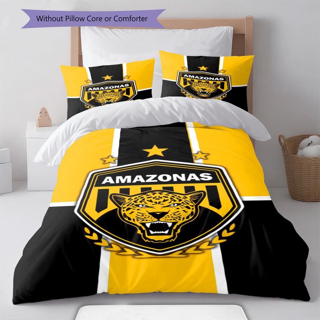 AMAZONAS FC Pattern Bedding Set Quilt Cover Pillowcase Home Decor Gift (1 * duvet cover + 2 * pillowcase, without core)