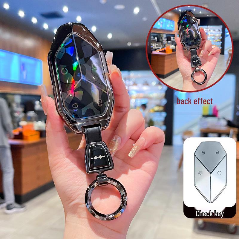 Чехол для ключа и металлический брелок для BYD Formula Leopard 3, 5 и 8