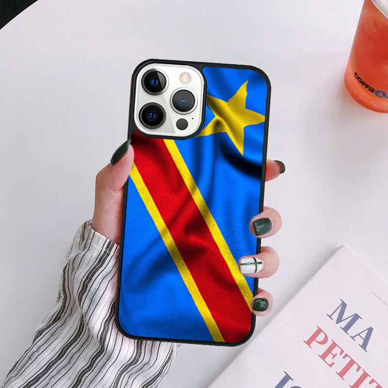 Congo Flag Phone Case For iPhone 17 Air 14 13 12 16Pro Max 15 Plus Max Cover Shell coque