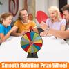 12-Inch Prize Spinning Wheel with Eraser Rainbow Wheel with Stand DIY