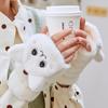 Fur Rabbit Mittens Plush Fingerless Gloves Without Finger Driving Glove Winter Warm Thick Gloves for Women