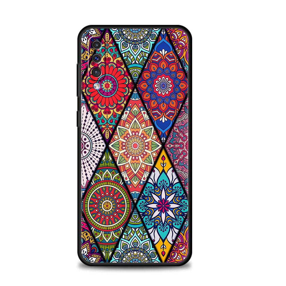 Phone Coque Mandala Flower Totem For Samsung Galaxy A70 Note 20 Ultra 10 A20e A20s A30 A50 A40 A10s A10 A42 5G Style Covers