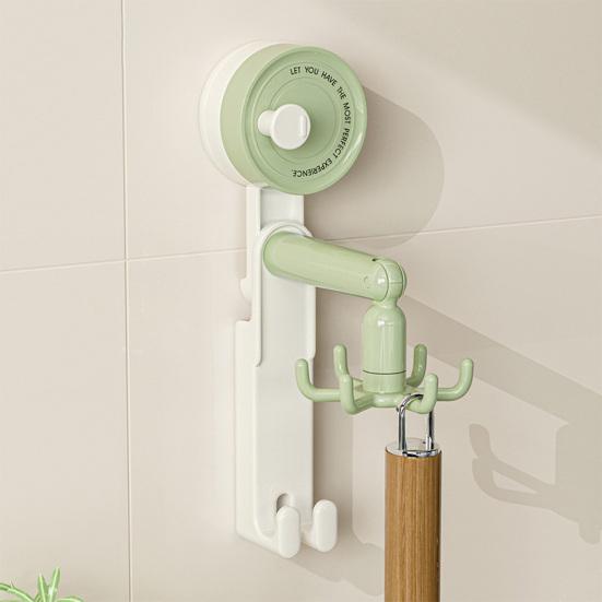6-Claw Suction Cup Hook 360-Degree Swivel Hook No Drilling Adhesive-free Removable Hook for Home Wall Kitchen Bathroom