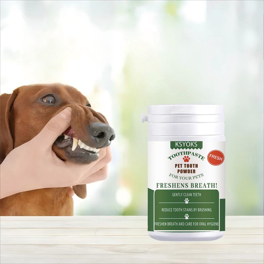 Pet Tooth Powder Mild Formula Does Not Stimulate Pet Gums, Long-term Use Can Improve Tooth Dullness