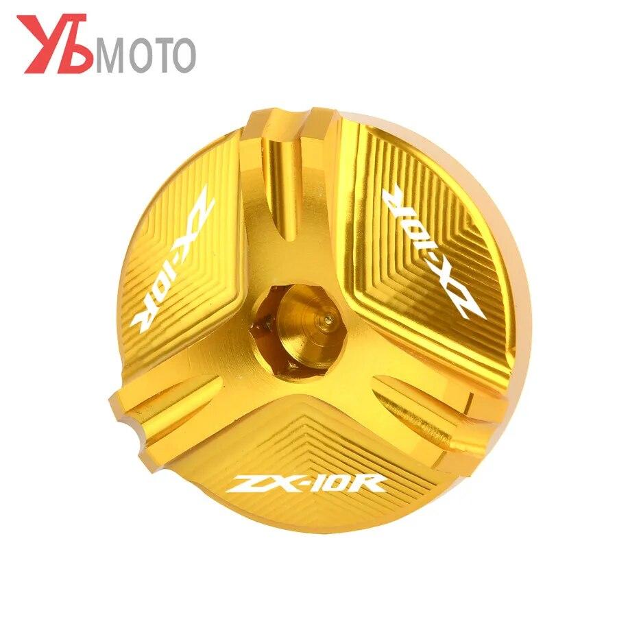 For Kawasaki Ninja ZX10R ZX-10R ABS ZX10 ZX1000 Motorcycle Aluminum Engine Plug Cover Oil Filler Cap Plug