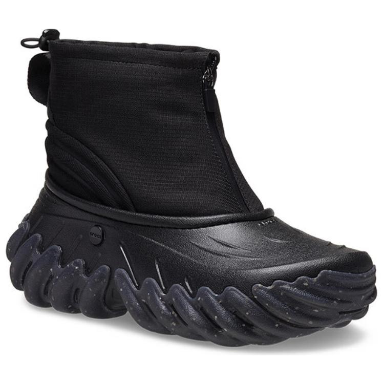Crocs Bobo Warm Fashion Versatile Warm Short Boots Unisex Boots Black 210315-001