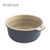 2/6Pcs Kitchen Double-Layer Drain Basket Rotatable Storage Basket for Washing Vegetables Fruit Colander Baskets Kitchen Tools